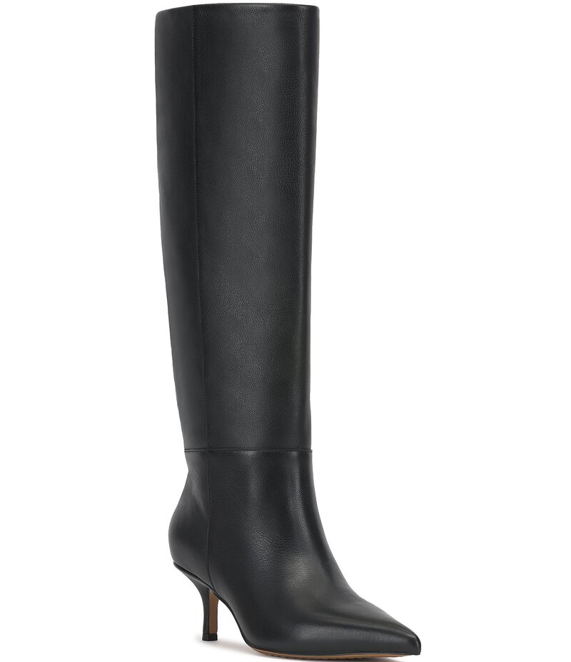 ヴィンスカムート レディース シューズ ブーツ・レインブーツ レザー Vince Camuto Tansie Leather Knee High Boots Black ブラック