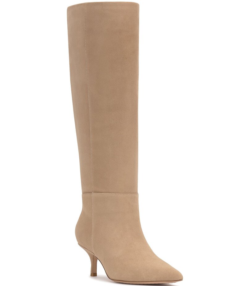 ヴィンスカムート レディース シューズ ブーツ・レインブーツ スエード Vince Camuto Tansie Suede Knee High Boots Tortilla