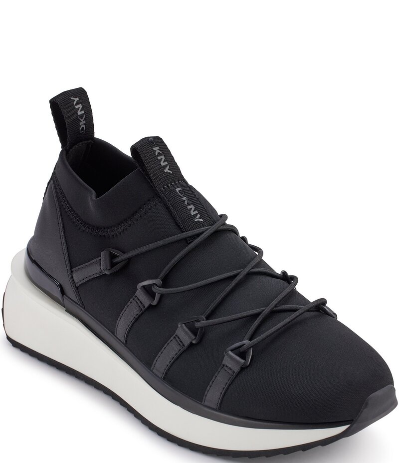 ダナキャラン レディース ボトムス カジュアルパンツ スニーカー DKNY by Donna Karan Aiza Slip On Sneakers Black ブラック|ReVida 店
