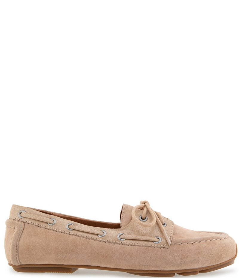 ジェントルソウルズ レディース シューズ パンプスエード 置き目毛革 Gentle Souls Marina Suede Driver Loafers Warm Sand 真砂