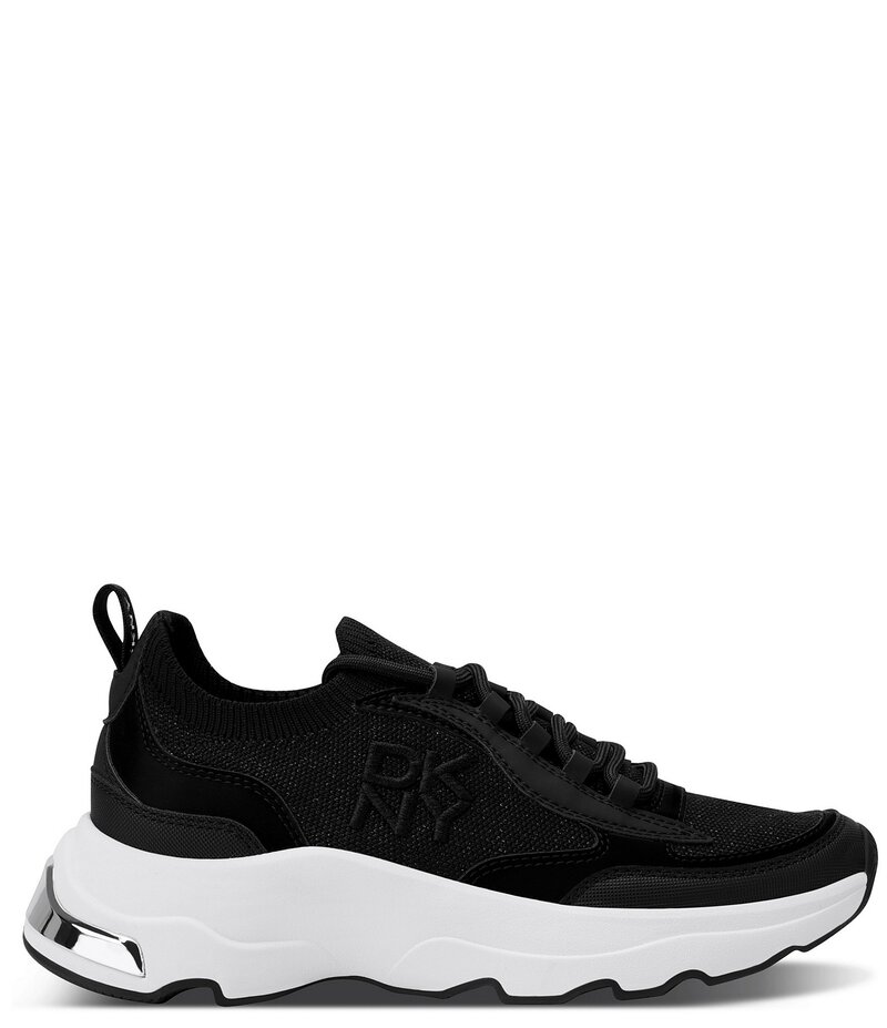 ダナキャラン レディース シューズ スニーカー レース ロゴ DKNY by Donna Karan Jami Logo Detailace Up Sneakers Black ブラック