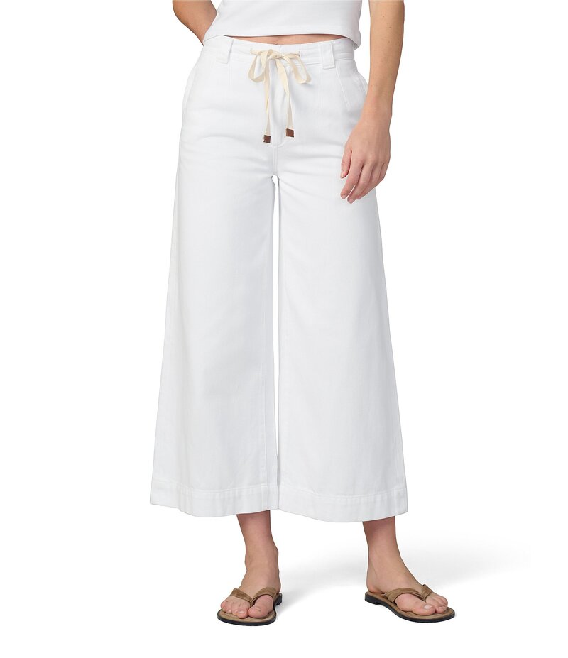 ジョーズジーンズ レディース ボトムス カジュアルパンツ ワイドレッグ アンクル Joe Jeans Addison Drawstring Wide Leg Anklength Pants White ホワイト