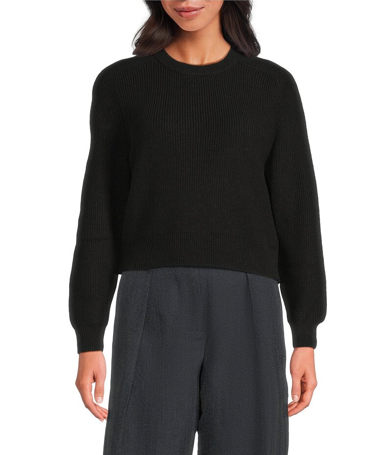イロ レディース アウター ニット・セーター IRO Celena Round Neck Long Sleeve Sweater Black ブラック
