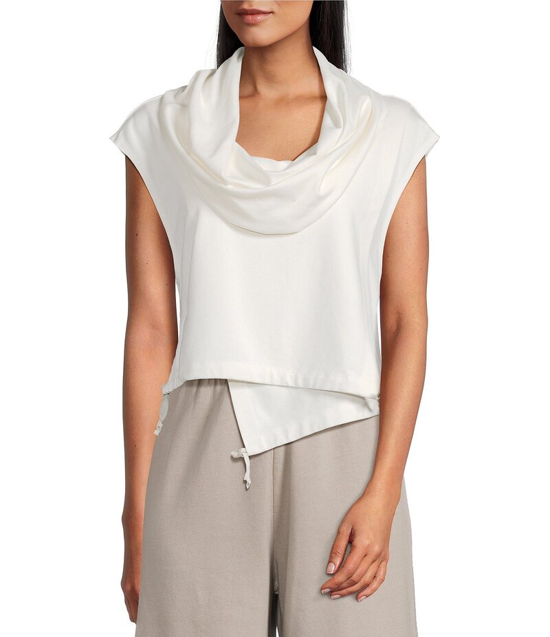 ブライン ウォーカー レディース アウター ベスト キャップ Bryn Walker Pennie Cowl Neck Cap Sleeve Adjustable Tie Vest Cream クリーム 31,070円
