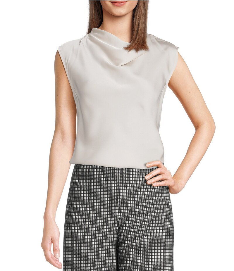 スパンク レディース トップス シャツ ドレープ ノースリーブ Spanx Woven Sleeveless Drape Neckline Top Birch 26,838円
