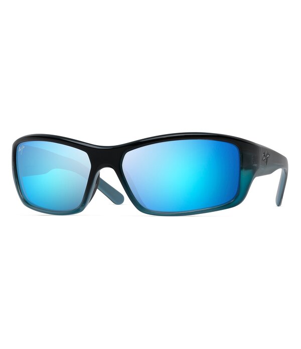 マウイ体育館 レディース 付属品 サングラス・アイウェア つけ加える大きさ Maui Jim Barriereef PolarizedPlus2R Wrap 62粍 Sunglasses Blue/Turquoise 青み