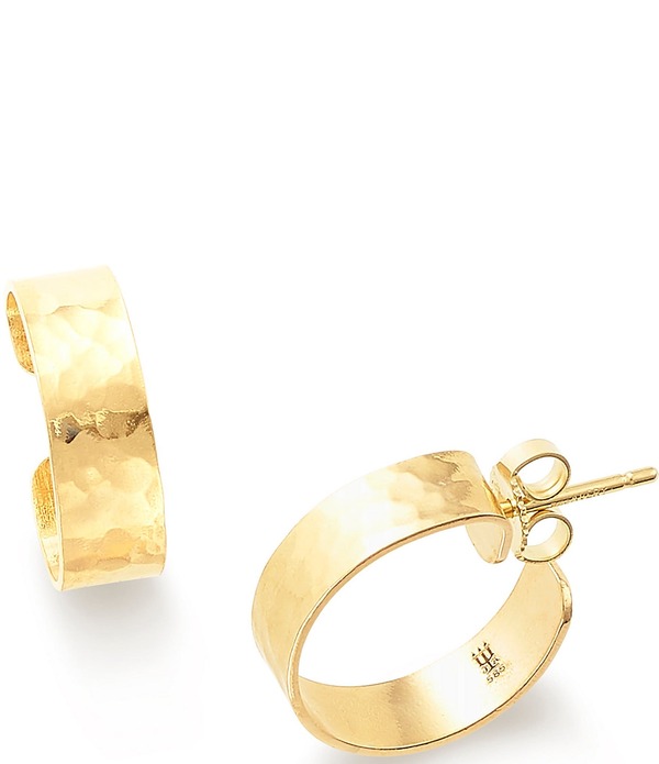 ジェームズ エイヴリー レディース アクセサリー ピアス・イヤリング James Avery 14K Gold Hammered Simplicity Hoop Earrings 14K Gold ゴールド