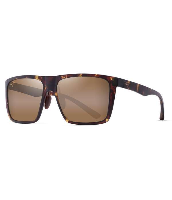 マウイジム レディース アクセサリー サングラス・アイウェア Maui Jimen's Honokalani 58mm Polarized Rectangle Sunglasses Tortoise