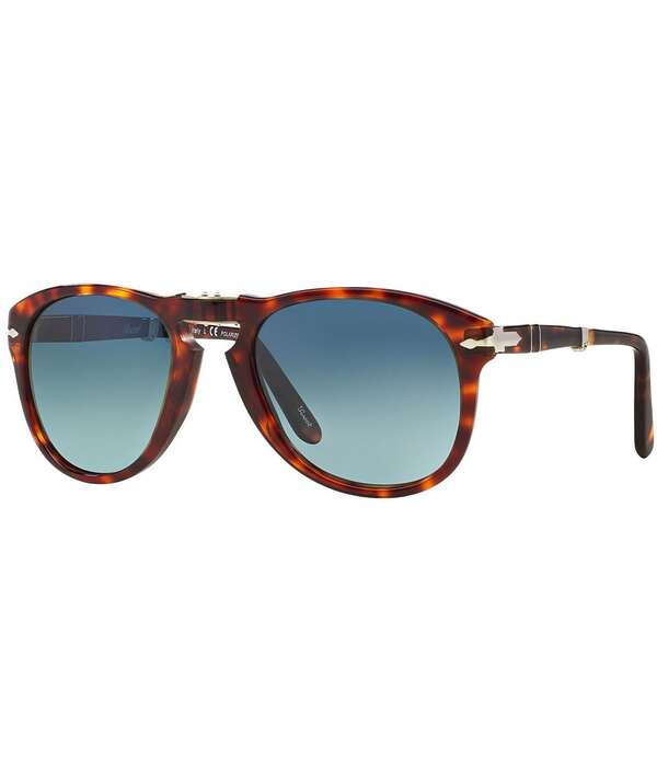 ペルソル レディース 付属物 サングラス・アイウェア Persol Men\u0027s PO0714 Havana 54粍 Aviator Polarized Sunglasses Havana
