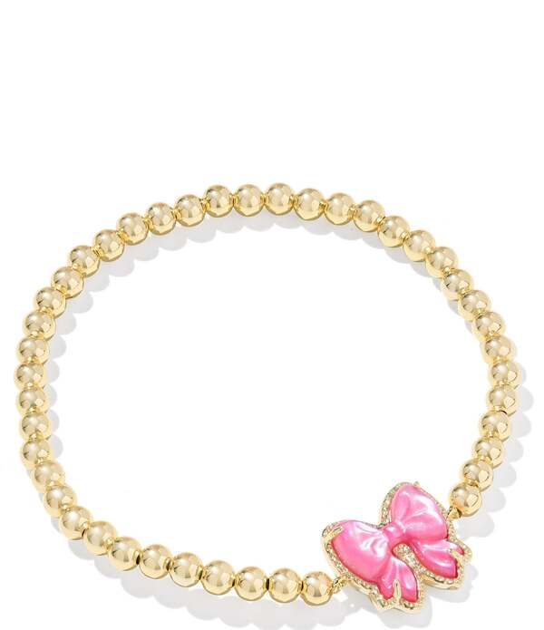 ケンドラスコット レディース アクセサリー ブレスレット・バングル・アンクレット Kendra Scott Haley Bow Pearl Stretch Bracelet Gold Rose Violet Mother Of Pearl パール|ReVida 店