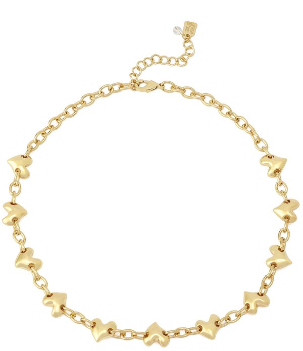 ロバート リー モーリス レディース アクセサリー ネックレス・チョーカー レース Robert Lee Morrisoho Heart Charm Collar Necklace Gold ゴールド｜ReVida 店
