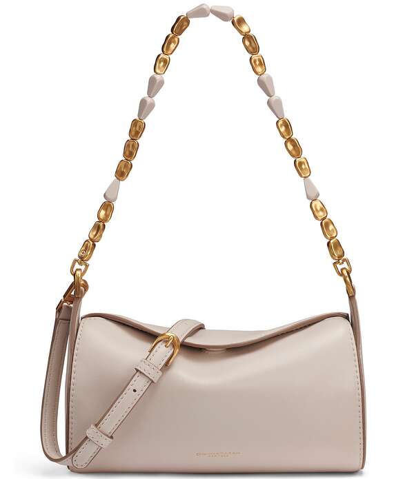ダナキャラン レディース バッグ レザー Donna Karan Crinoline Leather Crossbody Bag Sand サンド