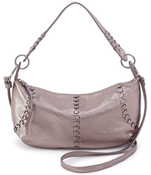 ホボ レディース バッグ HOBOpal Whipstitch East West Shoulder Bag Pewter Spur ピューター