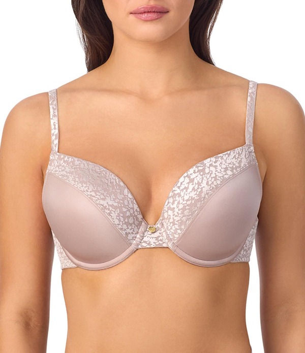 レミステレー レディース アンダーウェア ブラジャー Tシャツ Le Mystere Safari Plunge Full-Busted Contour Underwire Square Back T-Shirt Bra Mink Pink ピンク
