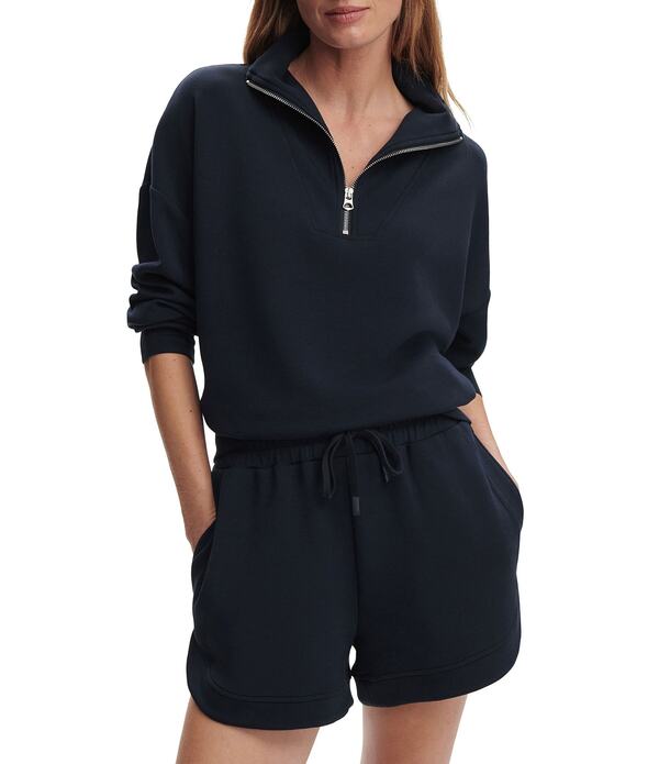 バーレイ レディース アウター 上衣・上衣 ハーフジップ 流汗 プルオーバー Varley Hawley Coordinating Half Zip Sweatshirt Navy 米国海軍