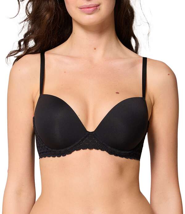 シモーヌペレール レディース アンダーウェア ブラジャー Simone Perele Subtile Push-Up Convertible Underwire Bra Black ブラック