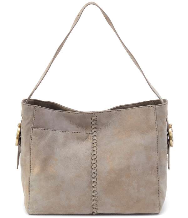 ホボ レディース バッグ レザー HOBO Render Leather Whipstitch Shoulder Bagolden Granite