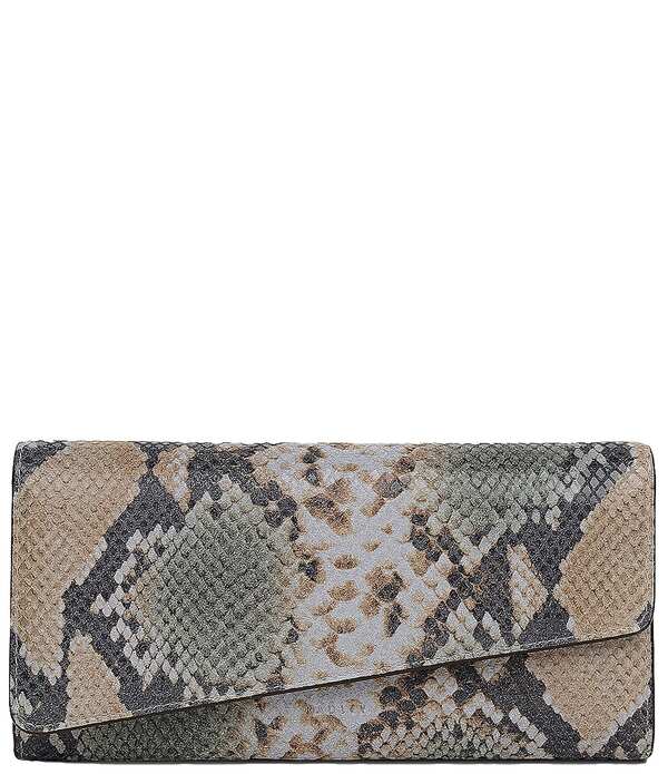 ラドリー 大ロンドン レディース 付属品 紙入れ Radley London Kensalarge Snakembossed Flapover Wallet Pineedle