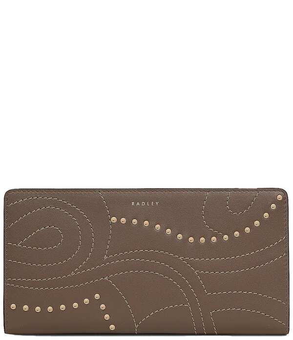 ラドリー 大ロンドン レディース 付属品 紙入れ Radley London Coin Street Stud Large Bifold Wallet Coffee 珈琲