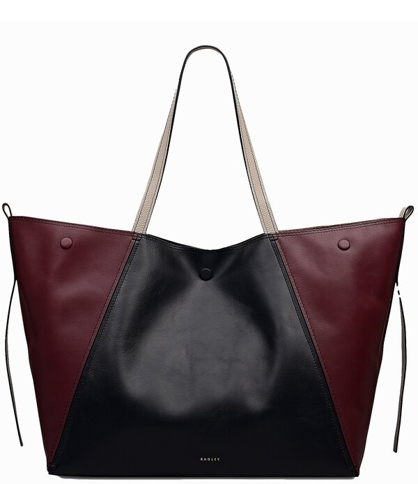 ラドリー ロンドン レディース バッグ カラーブロック Radley London Delphine XL Colorblock Tote Bag Dark Cherry