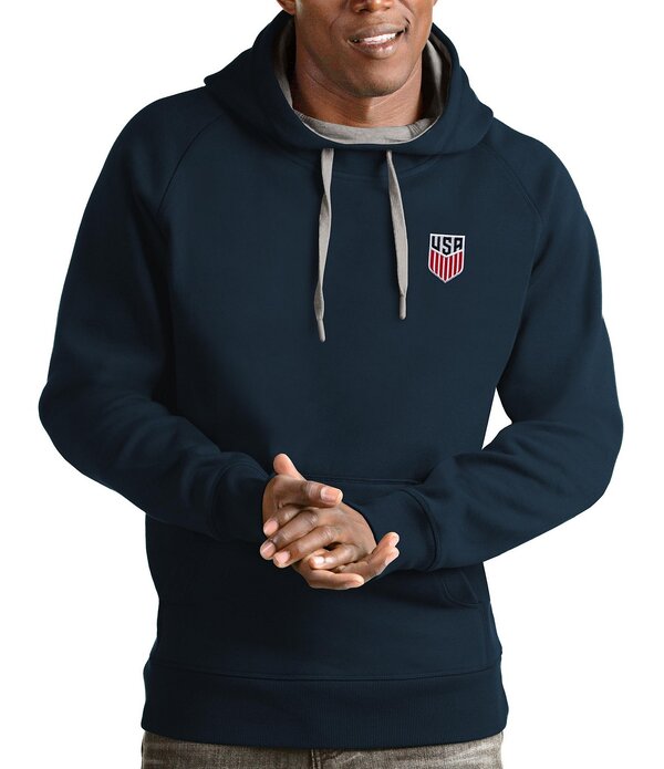 アンティグア メンズ アウター パーカー・スウェット Antigua USA Soccer Hoodie Navy 米国海軍