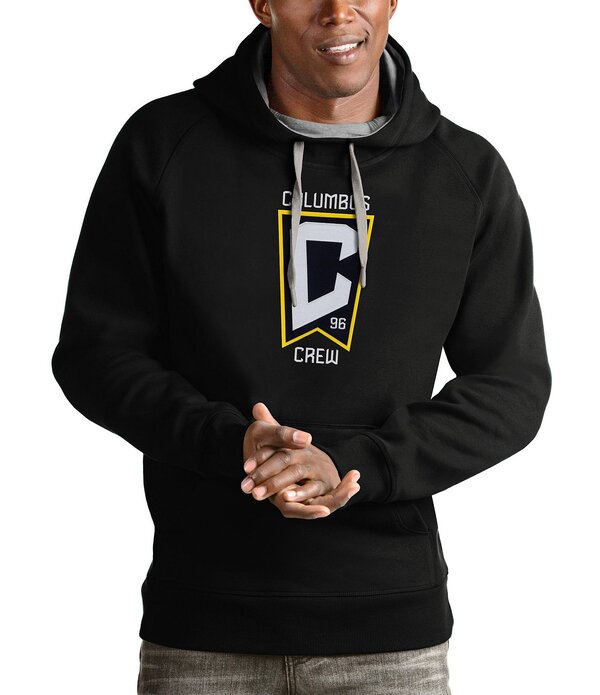 アンティグア メンズ アウター パーカー・スウェット 長袖 Antigua MLS Eastern Conference Long-Sleeve Hoodie Columbus Crew Black ブラック