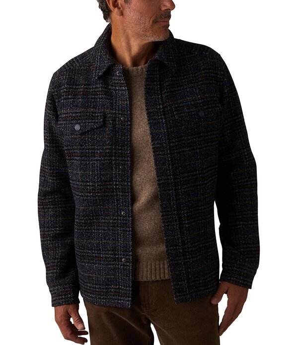 並大抵ブランド名 メンズ アウター 上衣・上衣 The Normal Brand Legend Jacket Navy Plaid 米国海軍