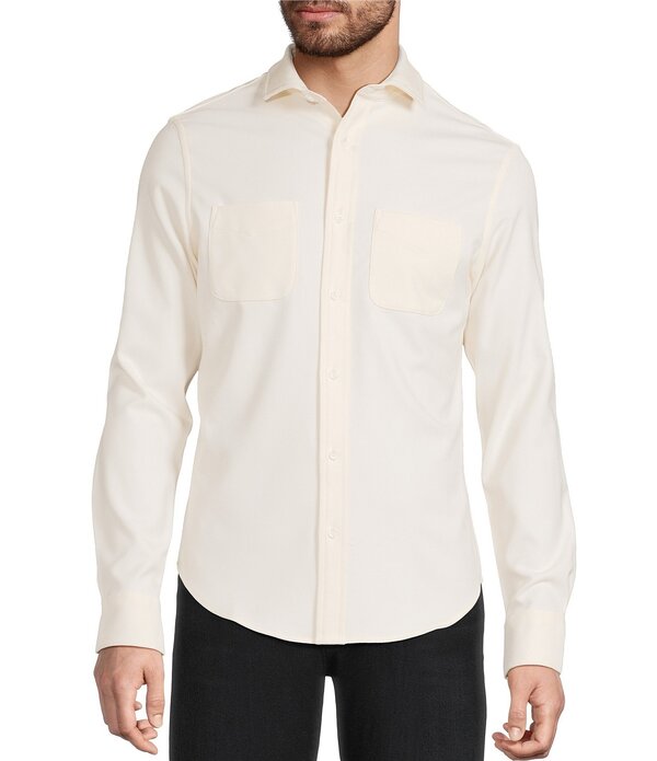 ムラノ メンズ トップス シャツ スリムフィットール Murano Big & Tall Slim Fit Solid Long Sleeve Woven Shirt Ecru エクリュ 8,015円