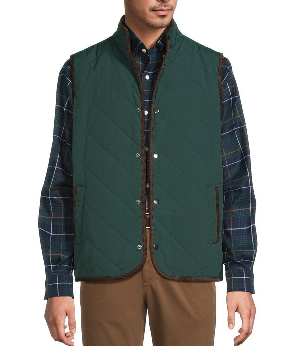 ラウンドトゥリーアンドヨーク メンズ アウター ベスト キルティング Roundtree & Yorke Quilted Solid Vest Green グリーン
