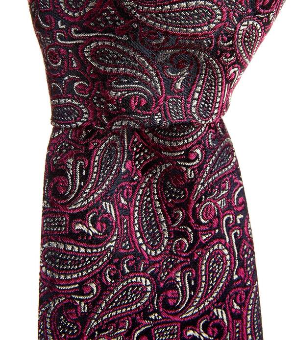 ラウンドトゥリーアンドヨーク メンズ アクセサリー ネクタイ ミニ シルク Roundtree & Yorkellington Mini Pines Pattern Traditional 3 1/8 Silk Tie Purple パープル