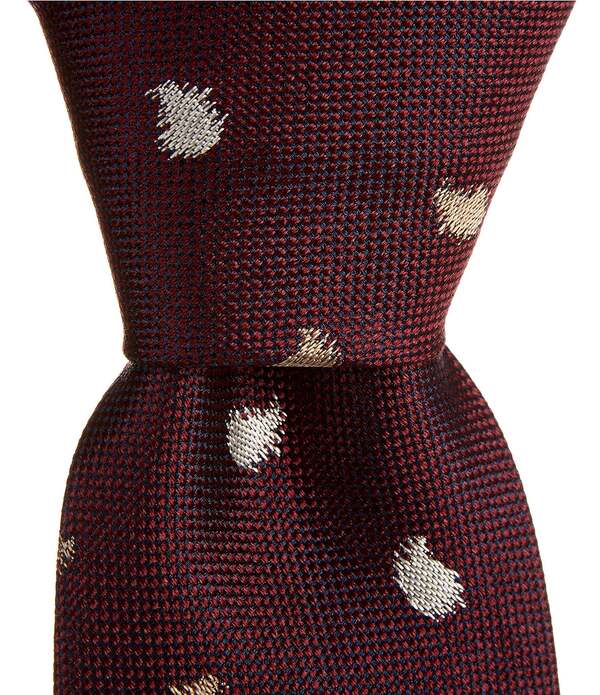 ムラノ メンズ アクセサリー ネクタイ シルク Murano Graham Brushed Pine Slim 3 Silk Tie Burgundy バーガンディ 14,950円