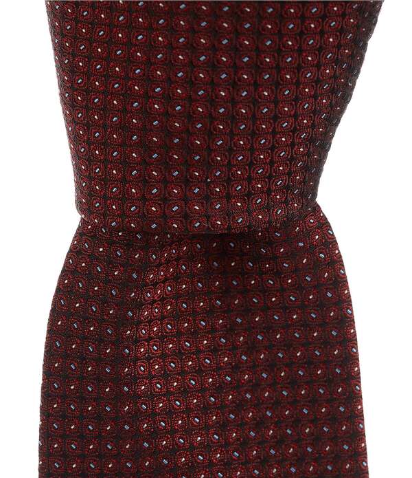 ヒューゴボス メンズ アクセサリー ネクタイ シルク Hugo Boss Micro Pattern Jacquard 2 1/4 Skinny Silk Tie Bright Red レッド