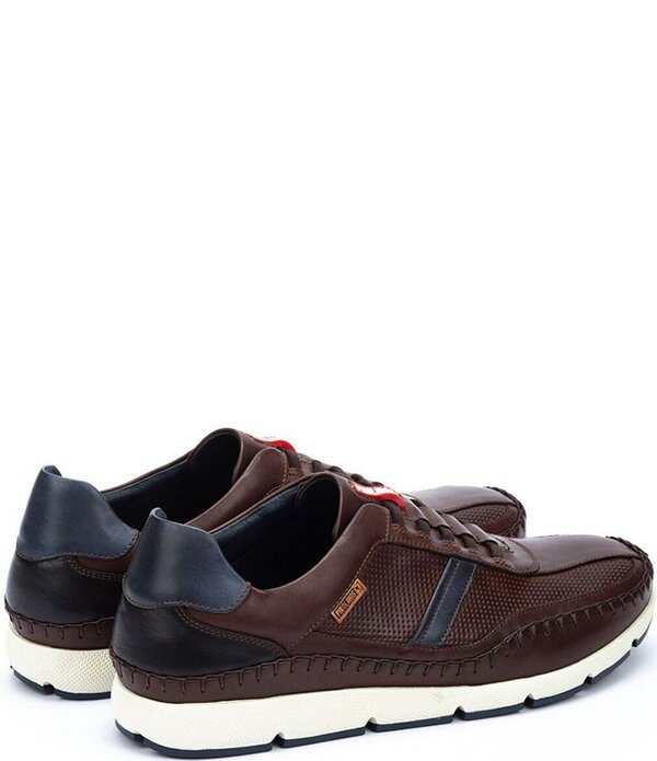 ピコリーノス メンズ シューズ スニーカー レザー Pikolinos Men's Fuencarral Perforated Leather Sneakers Olmo