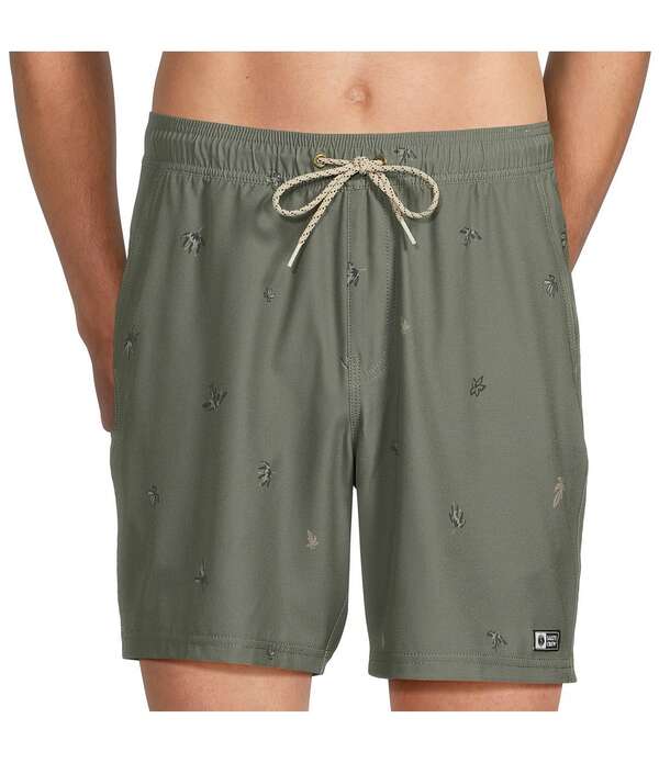 ソルティークルー メンズ ボトムス ハーフパンツ・ショーツ Salty Crew Small Kine 17 Outseam Swim Trunks Olive オリーブ