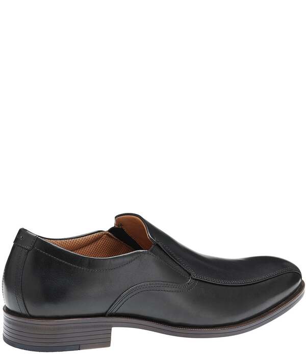 ジョンストンアンドマーフィー メンズ シューズ スリッポン・ローファー レザー Johnston & Murphy Men's Reeve Leather Bike Toe Venetian Loafers Black ブラック