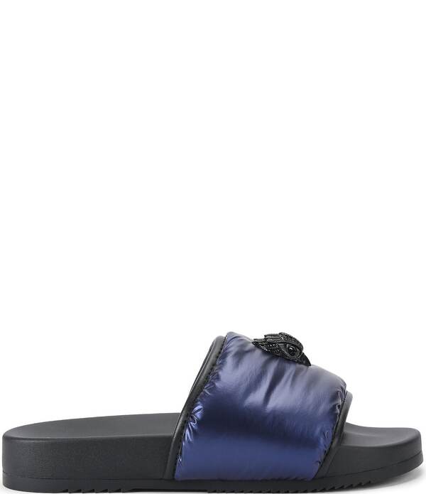 カートジェイガーロンドン メンズ シューズ サンダル Kurt Geiger London Men's Eagle Ornament Puff Pool Slide Sandals Navy ネイビー