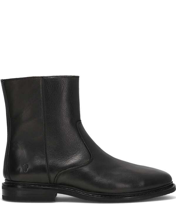 飛球 メンズ シューズ ブーツ・レインブーツ なめし革 Frye Men\u0027s Pauleather Zip Boots Black 黒いこと
