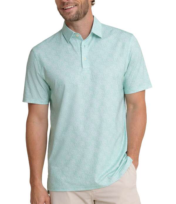 サウザーンタイド メンズ トップス シャツ プリント Southern Tide Driver Beach Palms Printed Short Sleeve Polo Shirt Garden Grove