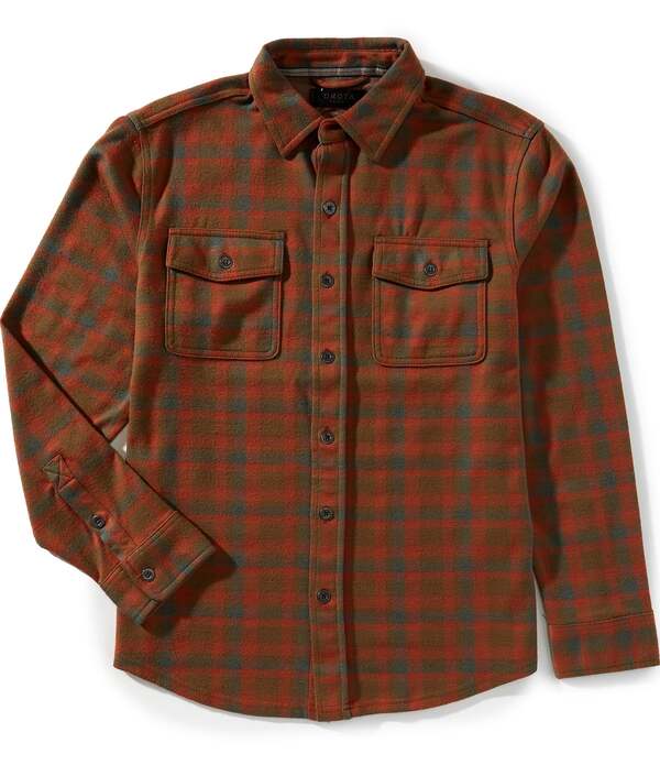 ダコタグリズリー メンズ トップス プルオーバー Dakota Grizzly Knox Plaid Long Sleeve Woven Shirt Copper Storm 読み合わせる