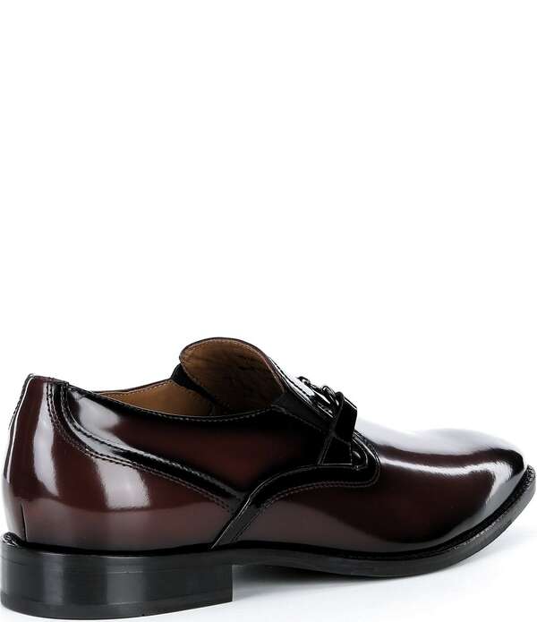 ジョンストンアンドマーフィー メンズ シューズ スリッポン・ローファー レザー Johnston & Murphy Men's Richland Leather Bit Buckle Loafers Burgundy バーガンディ