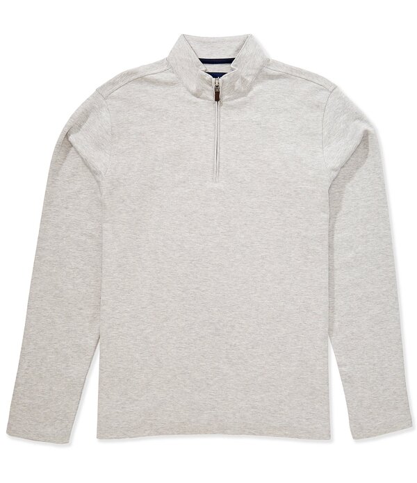 ミズンメイン メンズ アウター 編み物・スウェーター Mizzen+Main KPI Quarter-Zipullover Light Gray Heather 薄墨色
