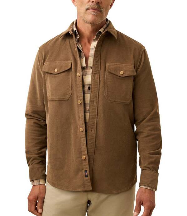ファレティ メンズ トップス シャツ コーデュロイ パイル Faherty Stretch Terry Corduroy Workshirtimber