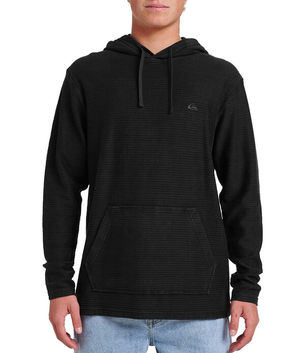 クイックシルバー メンズ アウター パーカー・スウェット ニット Quiksilver Alamitos Long Sleeve Knit Hoodie Black ブラック