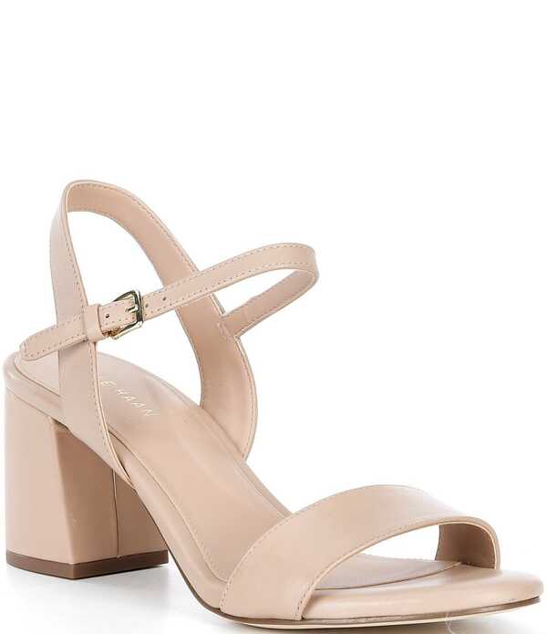 コールハーン レディース シューズ サンダル レザー ヒール Cole Haan Josie Leather Block Heel Dressandals Brush