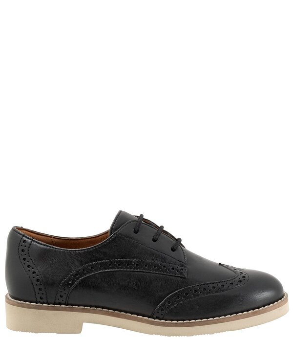 ホンブルグ帽ウォーク レディース シューズ オックスフォード ブローグ なめし革 SoftWalk Women\u0027s Willet Leather Brogue Detail Oxfords Black 黒いこと レディース靴-ローファー-靴