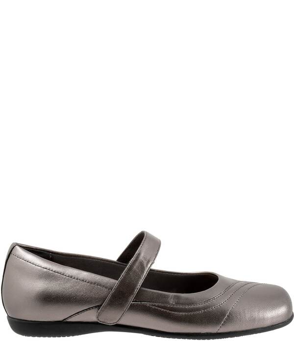 トロッターズ レディース シューズ パンプス なめし革 Trottersherese Leather Mary Jane Flats Pewter ピューター
