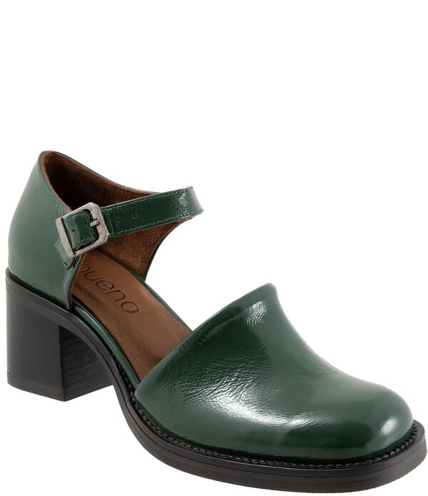 ブエノ レディース シューズ パンプス なめし革 踵 Bueno Rita Patent Leather Block Heel Mary Jane Pumps Hunter Green Patent 緑であること