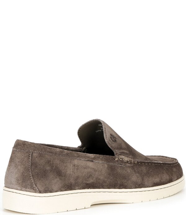 コールハーン メンズ シューズ スリッポン・ローファー スエード Cole Haan Men's Greenwich Grand Venetian Suede Loafers Morel/Ivory アイボリー