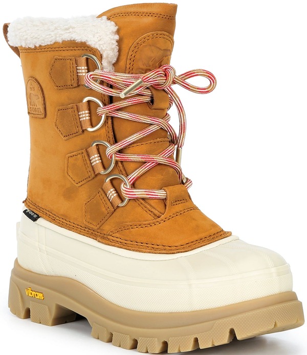 ソレル レディース シューズ ブーツ・レインブーツ Sorel Women's Caribou Horizon GTX Waterproof Winter Boots Canyon Gold/Honey White ホワイト