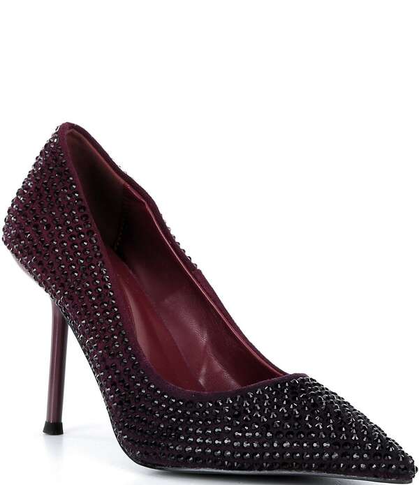 アザレア ワン レディース シューズ ヒール Azalea Wang Kaisseye Rhinestone Pointed Toe Pumps Burgundy バーガンディ